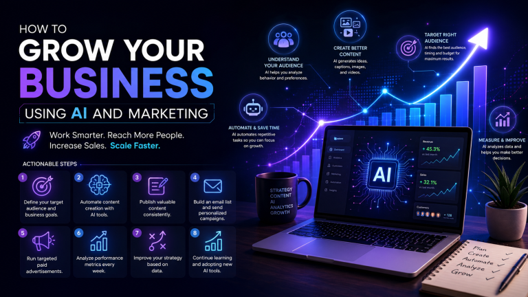 How to grow your business using AI and Marketing